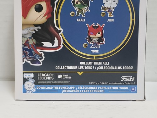 YONE - League of Legends Funko POP! Figura Coleccionable Juegos #1082 NUEVA CAJA DESGASTE - Imagen 15 de 20