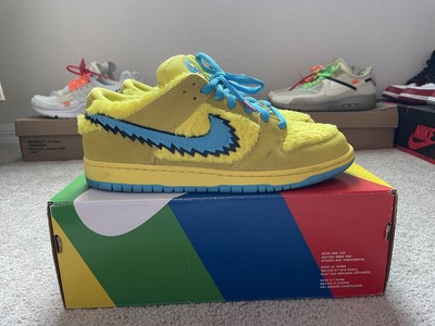 Size 10 - Nike SB Dunk Low x Grateful Dead Yellow Bear 2020 194499036241 |  eBay