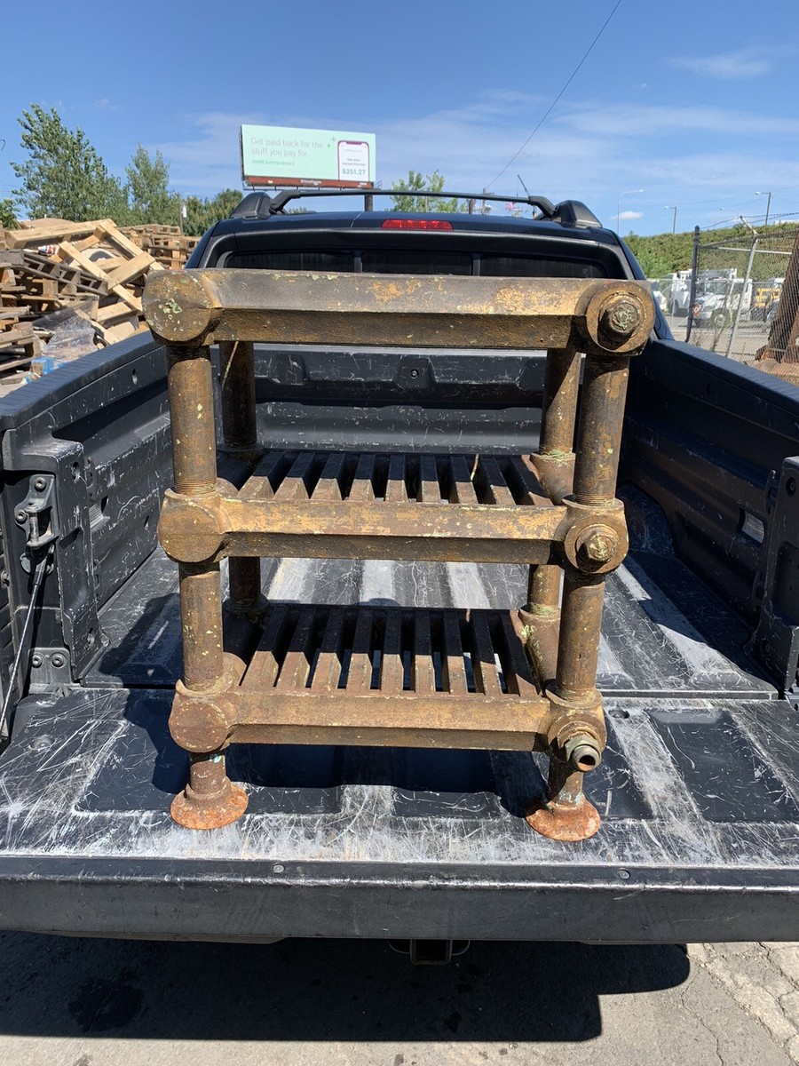 Victorian Era Radiator With Warming Oven Rare Cast Iron Hot Water