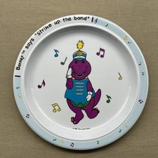 Barney Says Strike Up the Band Children's Plate Selandia 1992 Lyons Group VTG