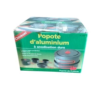 Coghlan's Hard Anodized Aluminum Camping Cookset 6 Piece Lightweight Silicone