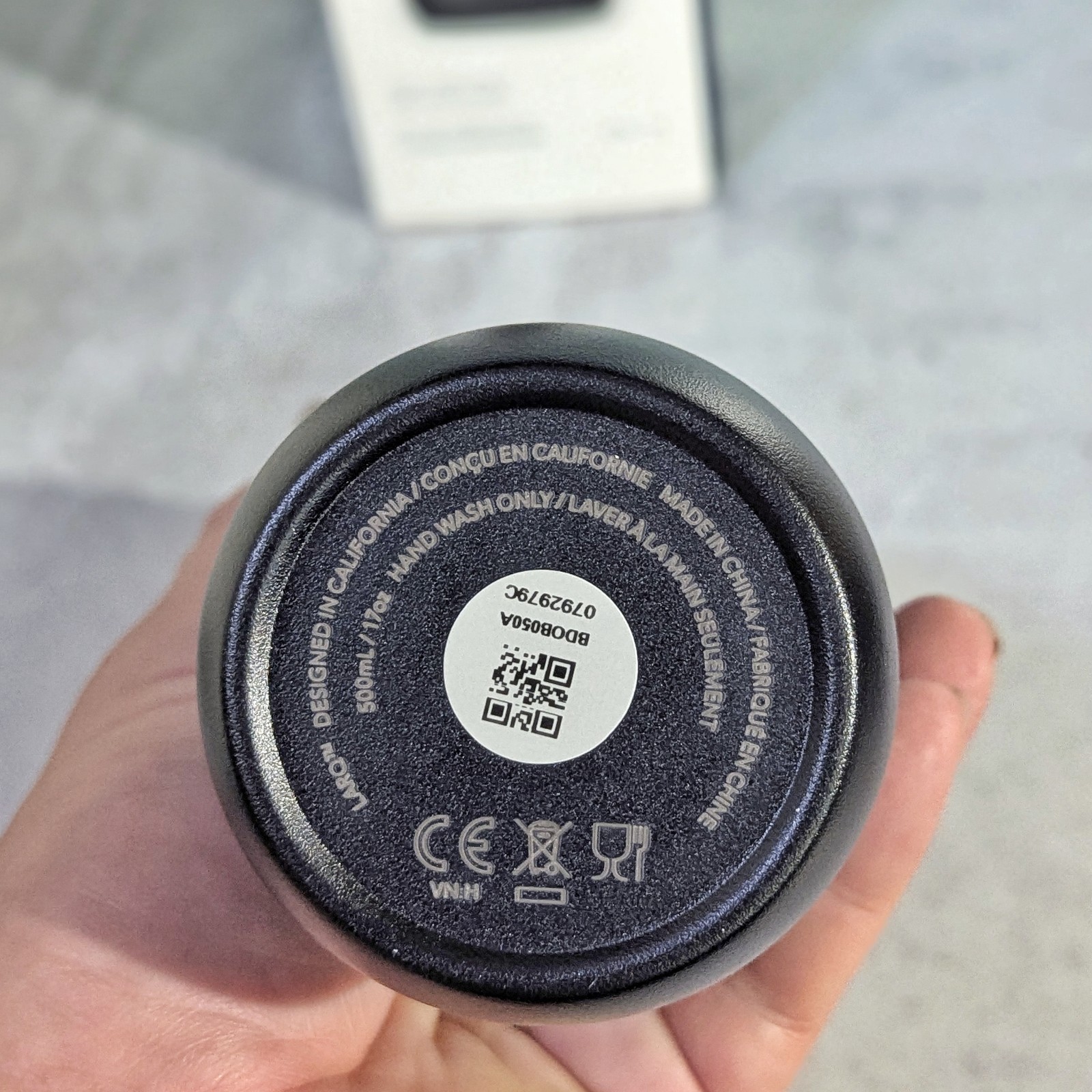 LARQ Bottle PureVis™ 17 oz UV Insulated Stainless Branded Water Bottle Black NOS