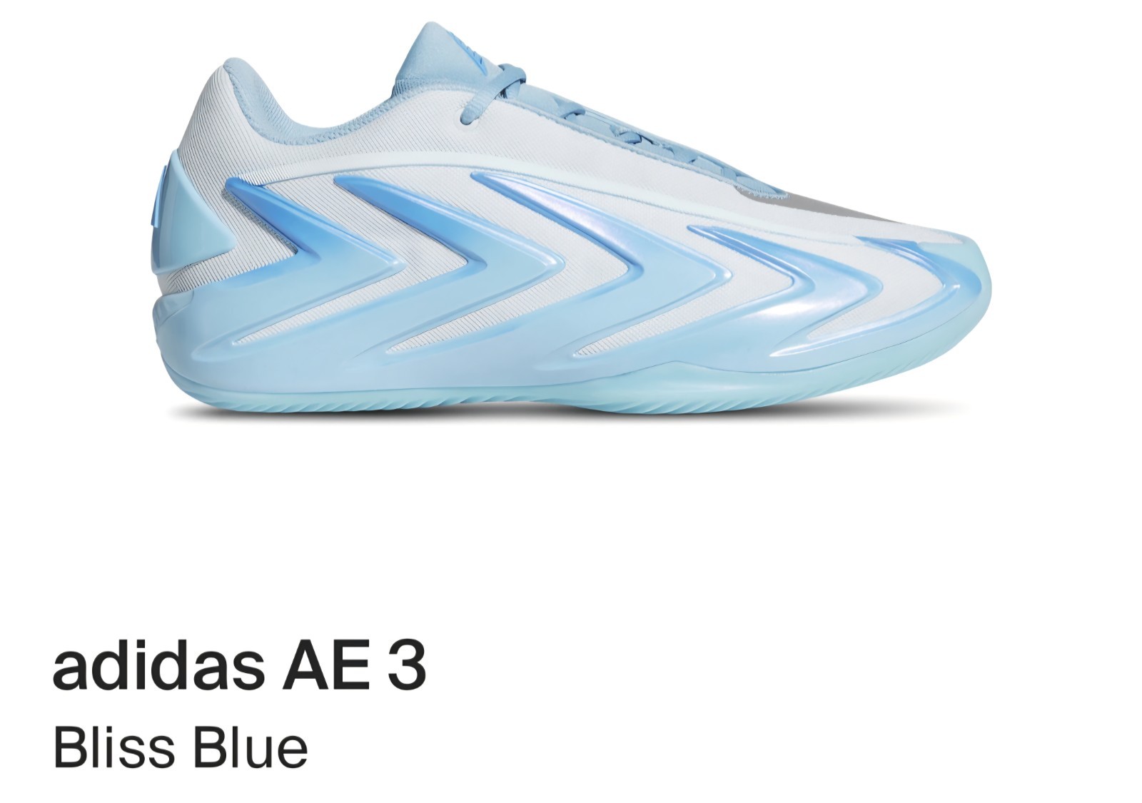Adidas AE 3 Anthony Edwards 3 Cold Blooded Bliss Blue Mens Size 11