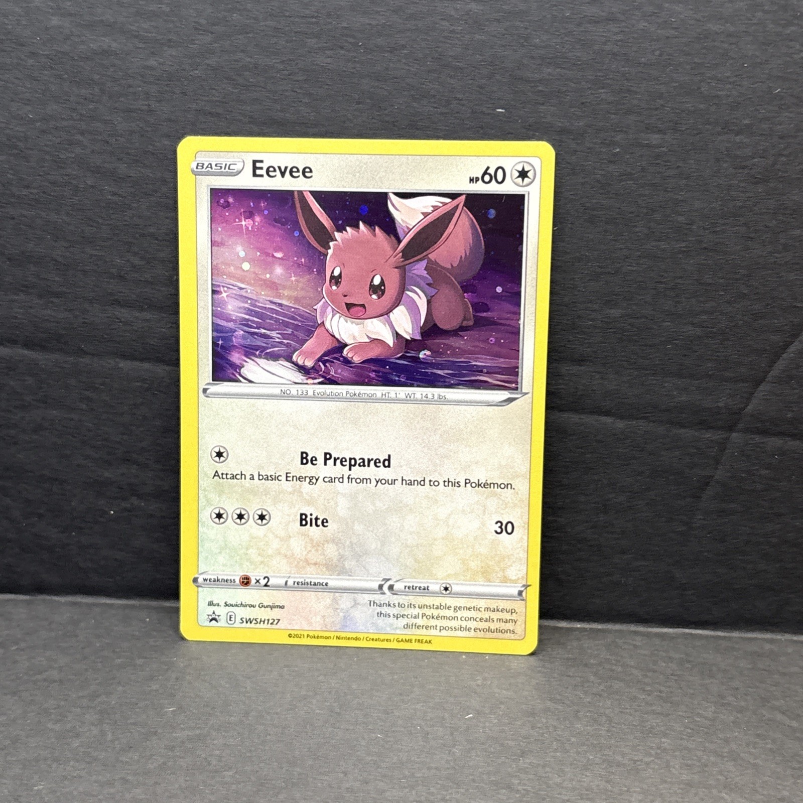 Pokemon Eevee SWSH127 Black Star Promo Holo Card Near Mint #2