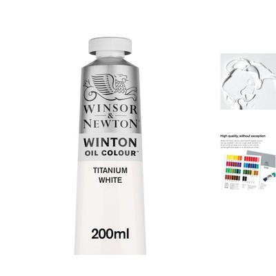 Winton Oil Color 200ml Titanium White - Chip Resistant & Satin Finish