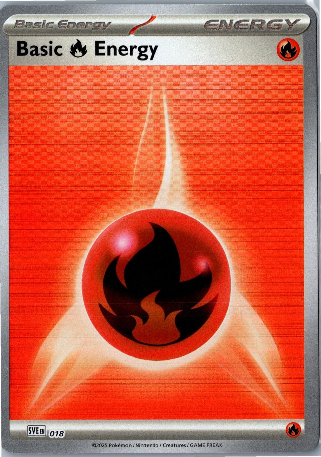 Basic Fire Energy 018 - Scarlet & Violet Energies - Reverse Holo - NM