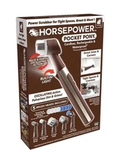 Horsepower Pocket Pony Power Scrubber Waterproof, Cordless NEW