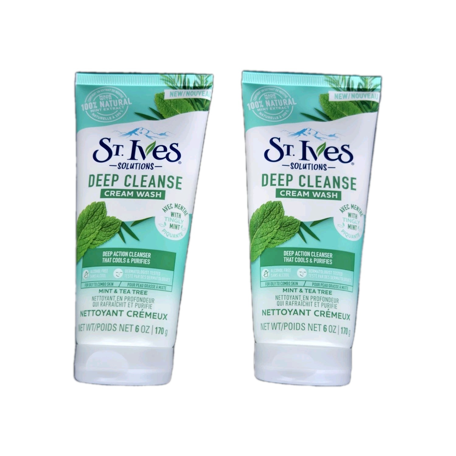 St Ives Solutions Deep Cleanse Cream Wash | Mint & Tea Tree 