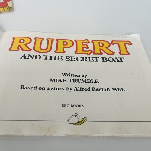2 X Rupert And The Secret Boat Rupert And The Black Imp By Mike Trumble - Picture 16 of 20