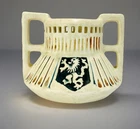 Weller Pottery Creamware 1910-20 Art Nouveau Cameo Coat Of Arms Vase RARE FIND!