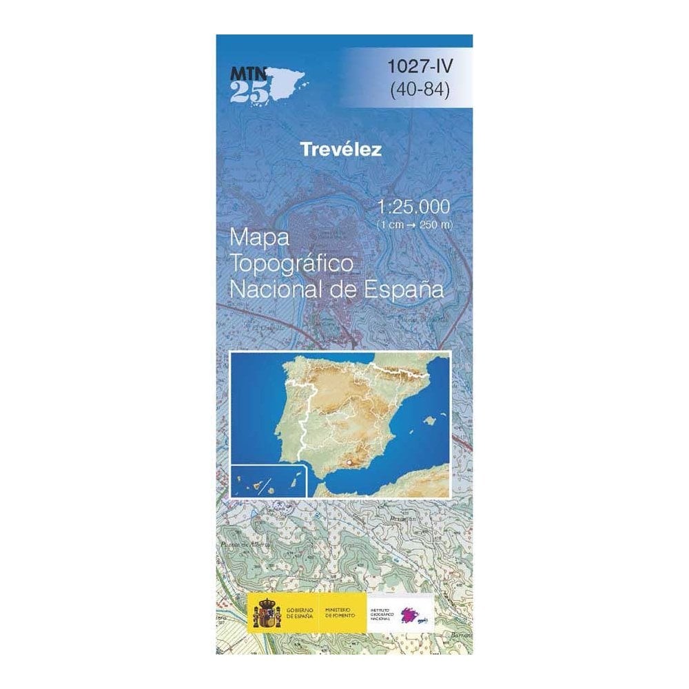 Spain map 1027-IV: Trevélez hiking walking topographic 1:25K