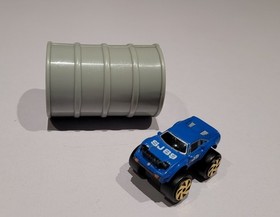 Vintage 1989 Micromachine Ferrari 308 With Turbo Wheels & Funky Barrel Container