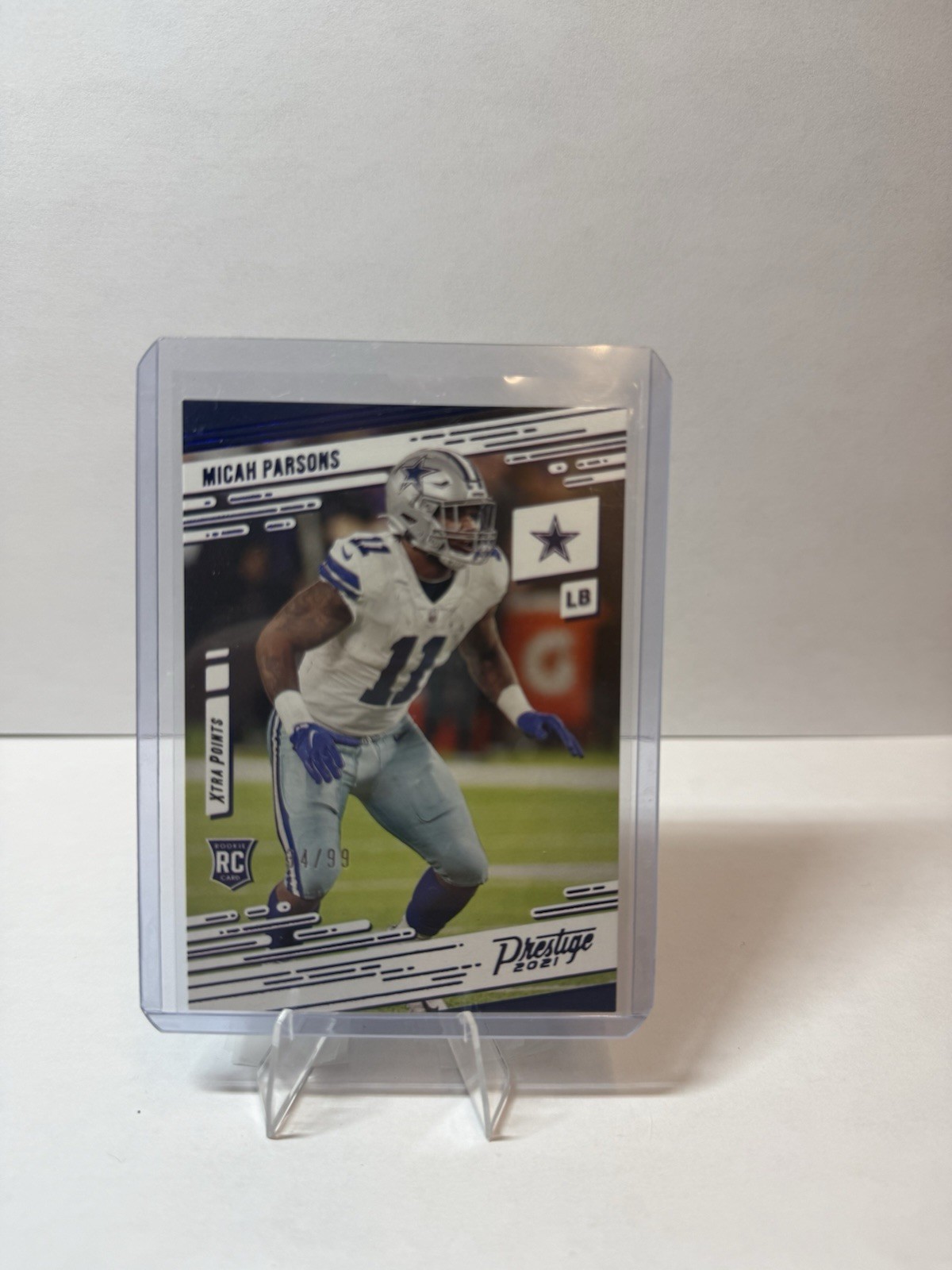 Micah Parsons Panini Chronicles Prestige Rookie Update #244 Xtra Points Blue