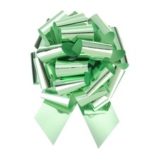 10pcs 4" Metallic Large Big Pull Bow Gift Wrapping Bow Ribbon Light Green