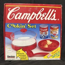 Playtime 1991 Campbell s Cookin Set Cooking Set w/ Play Soup In Original Box