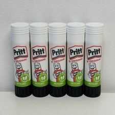5 x Original Pritt 11g Glue Sticks 90% Natural Home School Office ART Green UK