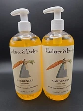 Crabtree & Evelyn Gardeners Hand Soap 16.9 Fl Oz Pump Bottle Set Of 2