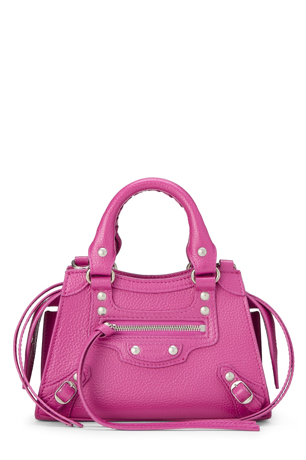 Balenciaga Pink Calfskin Neo Classic City Mini - WGACA