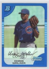 2005 Bowman Chrome First Year Blue Refractor 38/150 Chris Walker #226 8d4