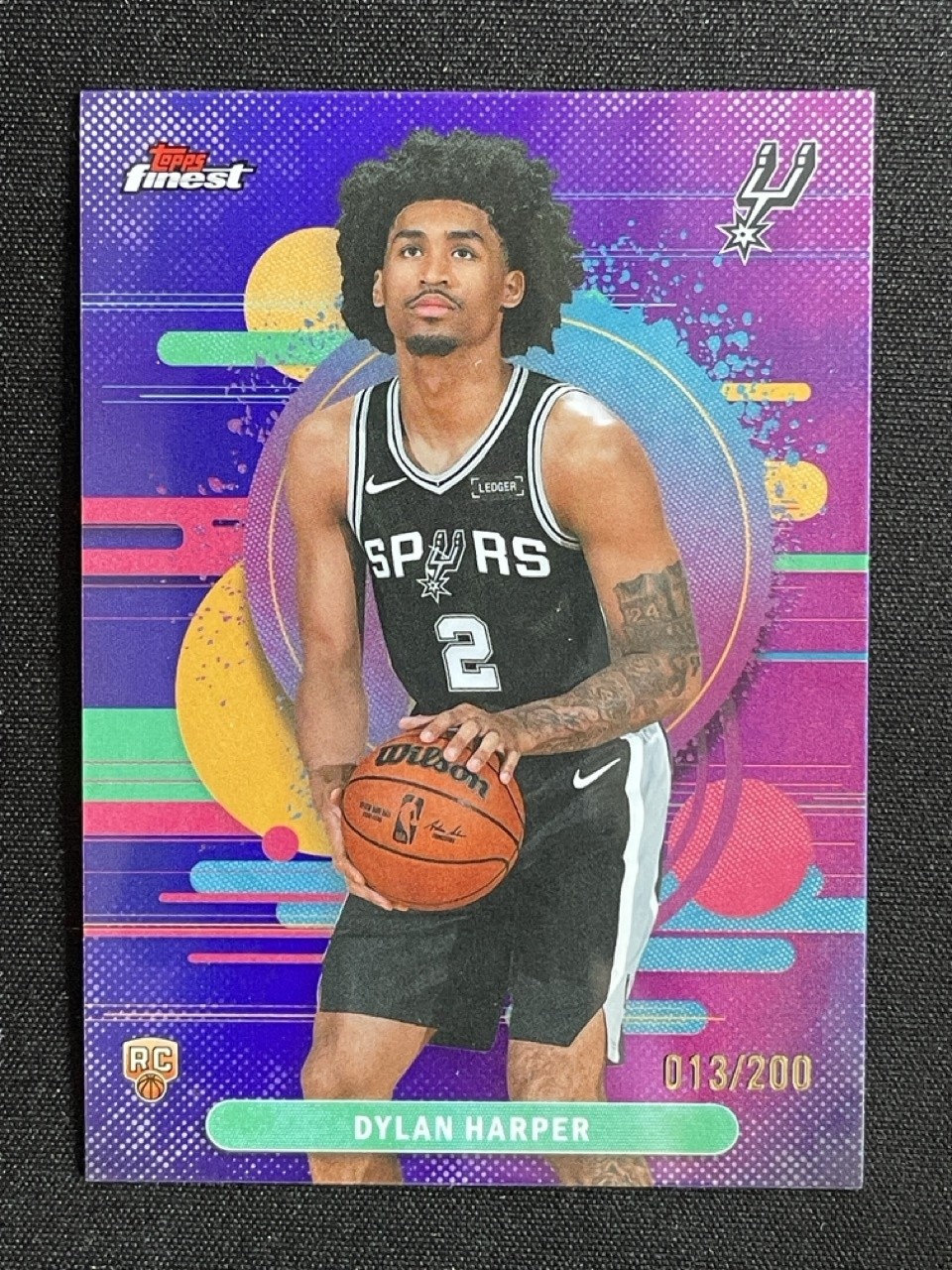 Dylan Harper 2025-26 Topps Finest Uncommon Purple Refractor Base RC /200 #102