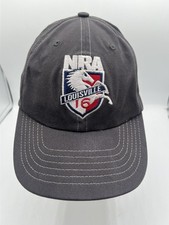 NRA 2016 LOUISVILLE BASEBALL GRAY CAP VOLUNTEER OFFICIAL NRA MADE IN USA HAT