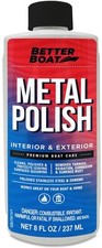 Metal Polish Cleaner and Chrome Marine Grade for Boats Cars Aluminum Stainles...