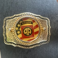 Airborne AA Military Belt Buckle Original Militaria - Made in USA
