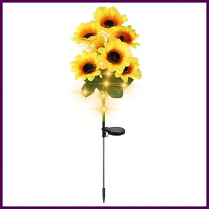 7 Têtes LED Simulation solaire Sunflower Light Garden Yard Lawn Lumières de nuit