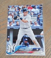 2018 Topps #181 Garrett Cooper Rookie Card New York Yankees. rookie card picture