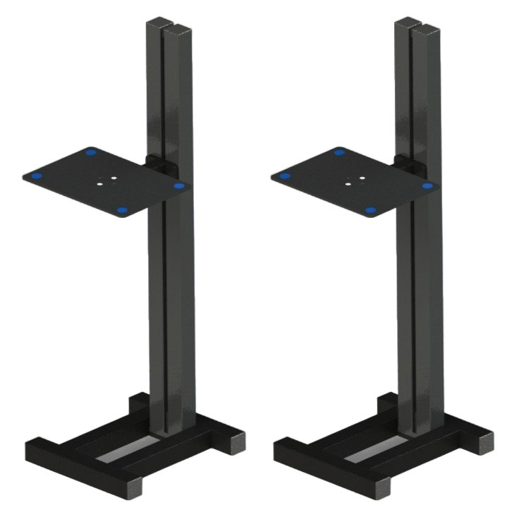 Звуковые крепления ADJ1 44 Регулируемая подставка для монитора с платформой 10x14 - Пара