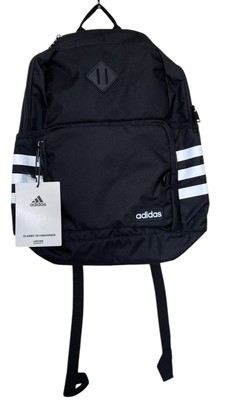 Adidas Classic 3S 4 Backpack laptop school Black with white stripes