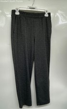 A New Day Womens Black Herringbone Pull-On Stretch Ankle Pants Size XS