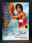 Tre Johnson III 2025-26 Panini Court Kings Heir Apparent /99 AUTO Rookie Wizards