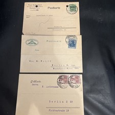 DR 3x Postcards EF / MeF - Various Franking & Stamps - A1315