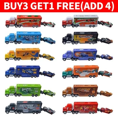 MODEL CAR Disney Pixar Cars Chick Hicks Lightning McQueen Mack Hauler Truck & Car Toy Gift