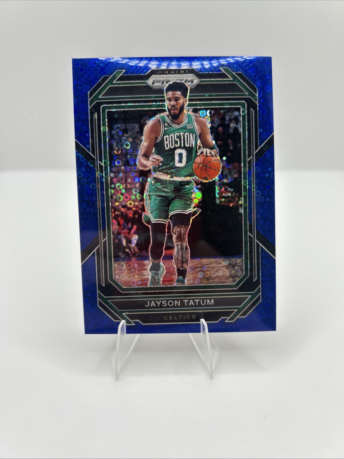 2022-23 Panini Prizm Jayson Tatum Blue Fastbreak Disco #17 /150 Boston Celtics