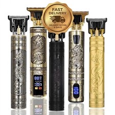 Vintage T9 Cordless Hair Clipper Beard Trimmer USB Rechargeable Barber Trimmer