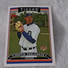 Topps 2006 Justin Verlander Rookie #641 Detroit Tigers Baseball Card