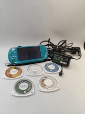 Sony PSP Slim 3003 Turquoise Blue Console Games PlayStation Portable PAL Working