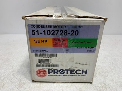 Protech 51-102728-20 Condenser Motor 1/3 HP 208-230V