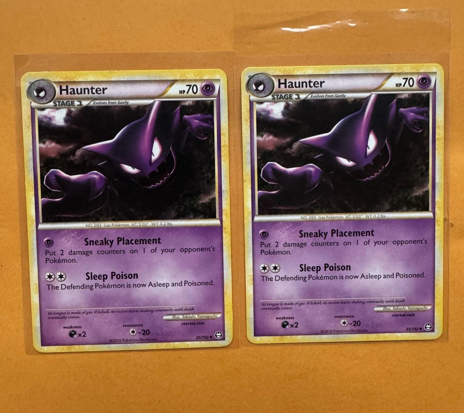 Pokemon TCG Haunter 2 Card Lot 35/102 HS Triumphant 2010 Eng Psychic LP