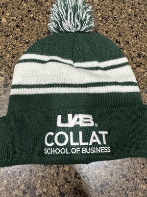 uab collat school of business toboggan with pom pom
