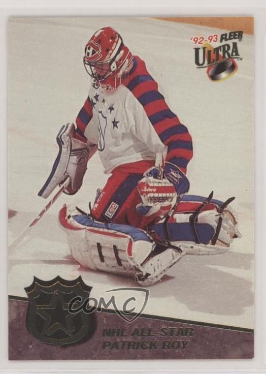 1992-93 Fleer Ultra NHL All-Star Patrick Roy #3 HOF n1u