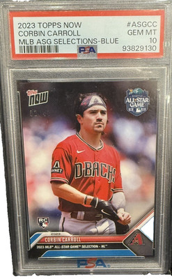 2023 TOPPS NOW MLB ALL-STAR GAME SELECTIONS BLUE CORBIN CARROLL /49 PSA 10 Pop 4
