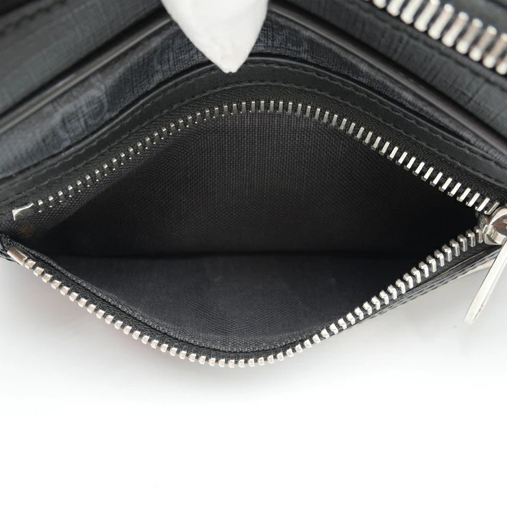 Gucci Night Courier GG Supreme Crossbody Bag Black Leather Trim Very Good image 9