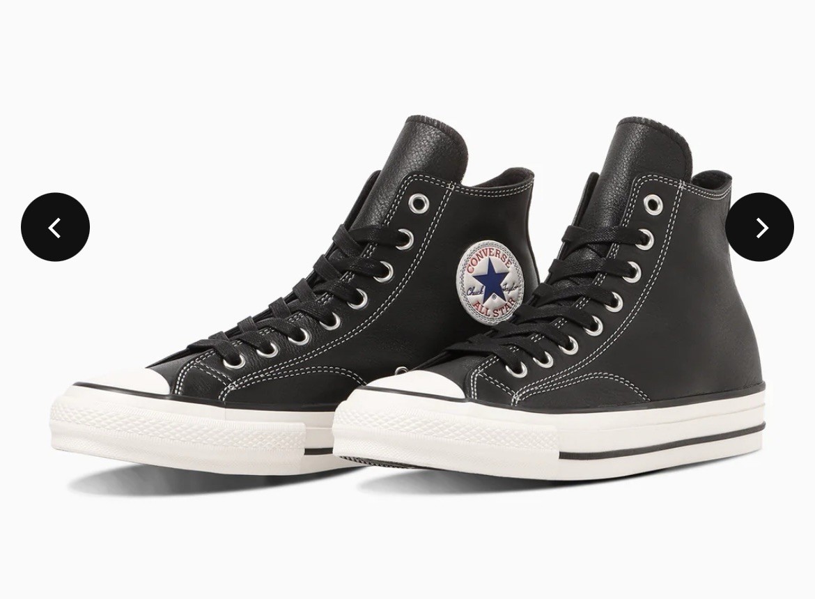 US8, 8.5, 9 CONVERSE ADDICT CHUCK TAYLOR LEATHER HI 1960s