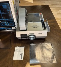Vivitar 3000AF 35mm Slide Projector Auto Focus Remote w/ Tray Manuals