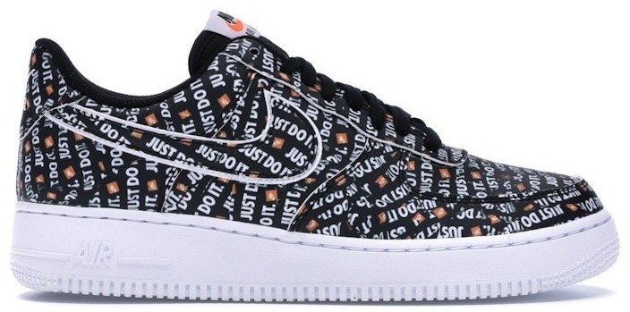 nike air just do it black