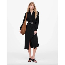 Madewell Black Button-Up Maxi Shirt Dress 2 NWT