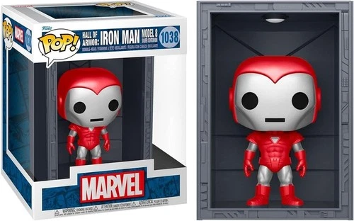 Funko Pop! Marvel Iron Man Hall of Armor Model 8 Silver Centurion Bobblehead Fig